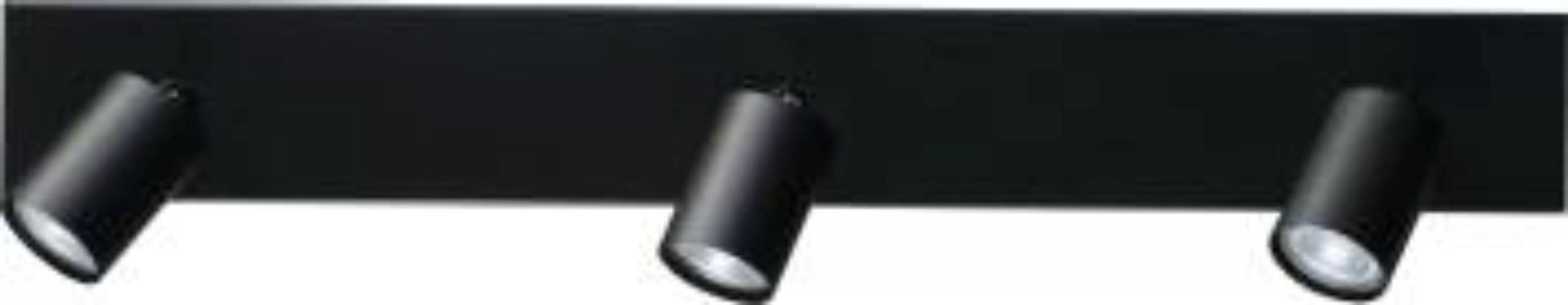 Deckenlampe Schwarz 3-flammig Metall GU10 70 cm günstig online kaufen