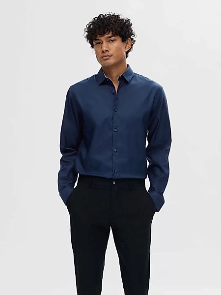 SELECTED HOMME Langarmhemd "SLHSLIMZARK LS SHIRT" günstig online kaufen