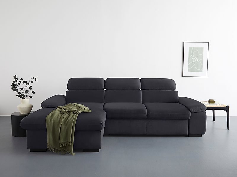COTTA Ecksofa "Lola L-Form mit Kopfteilfunktion & Hocker", (Set, mit Hocker günstig online kaufen