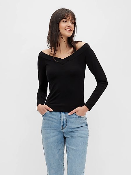 pieces Langarmshirt PCMALIVA LS OFF SHOULDER günstig online kaufen