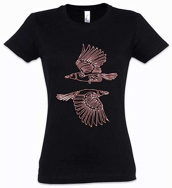 Urban Backwoods Print-Shirt Hugin And Munin III Damen T-Shirt Odin Thor Nor günstig online kaufen