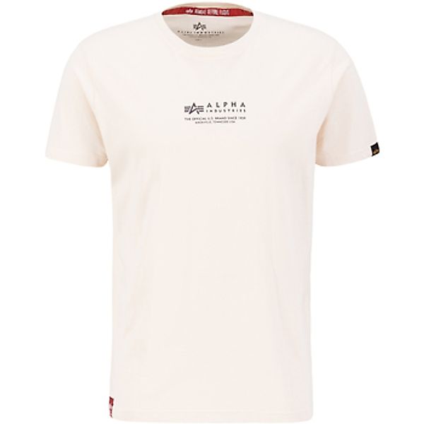 Alpha Industries  T-Shirt Alpha Wording T - jet stream white günstig online kaufen