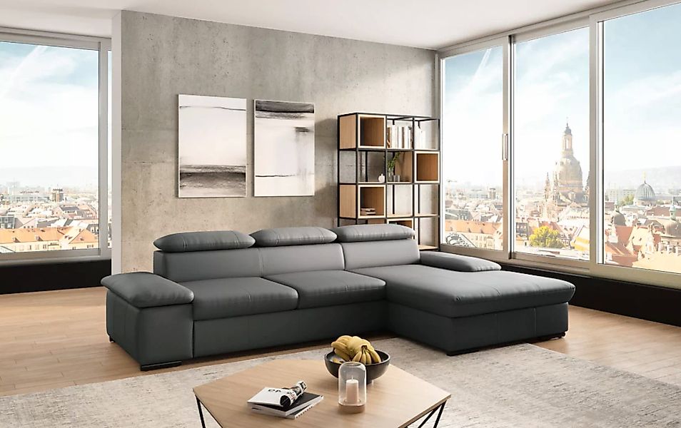 sit&more Ecksofa »Alcudia L-Form«, wahlweise mit Bettfunktion günstig online kaufen