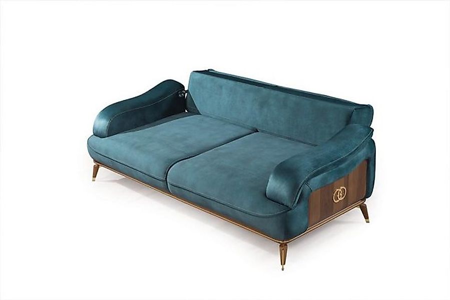 Xlmoebel Sofa Luxuriöses gepolstertes Drei-Sitzer-Sofa aus Stoff - 3-Sitzer günstig online kaufen