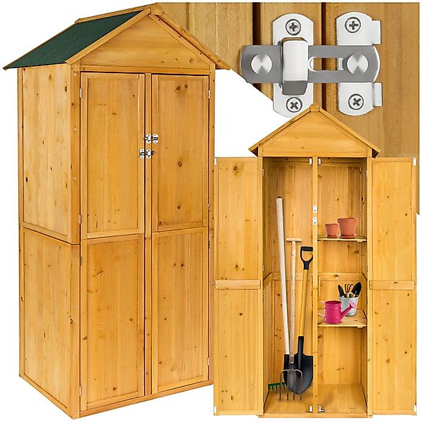 tectake Geräteschrank Gartenschrank mit Satteldach (Bausatz, günstig online kaufen