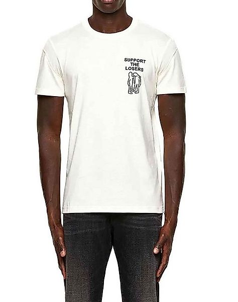 Diesel T-Shirt Diesel Herren T-DORYMO-A1 T-Shirt Creme Gr. M günstig online kaufen