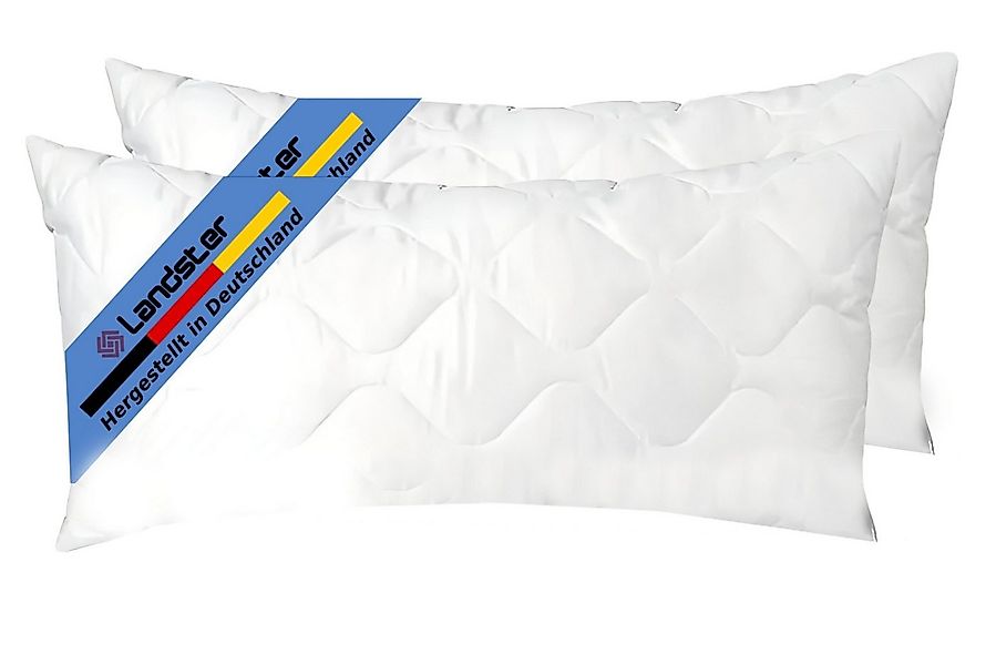Landster Microfaserkissen Gestepptes kopfkissen 80x80, Bettkissen, Zierkiss günstig online kaufen
