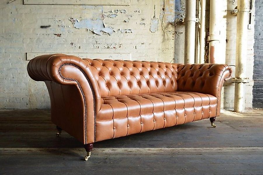 JVmoebel Sofa Chesterfield Design Polster Couch Leder Sofa Garnitur Luxus T günstig online kaufen