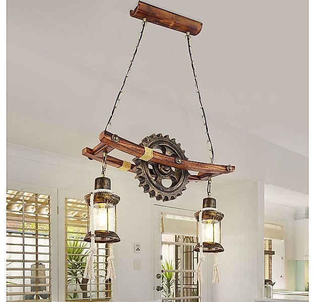 GLOBO LIGHTING Hängeleuchte, Leuchtmittel inklusive, Warmweiß, LED Steampun günstig online kaufen