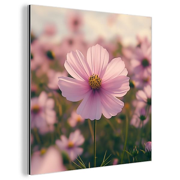 MuchoWow Metallbild Blumen - Lila - günstig online kaufen
