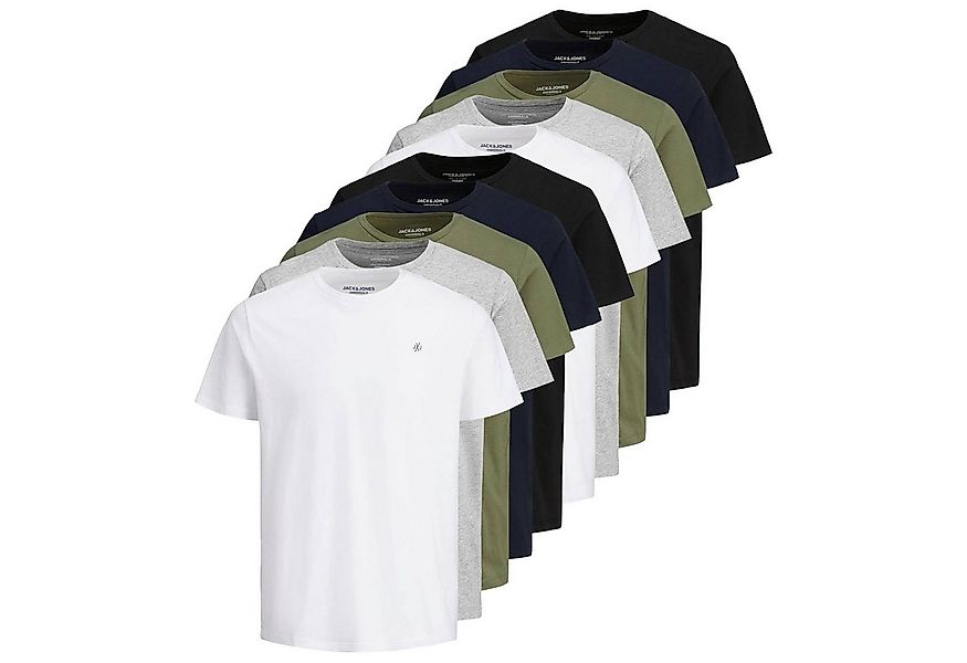 Jack & Jones T-Shirt Herren T-Shirt 10er Pack Baumwolle JORJXJ (Packung, 10 günstig online kaufen