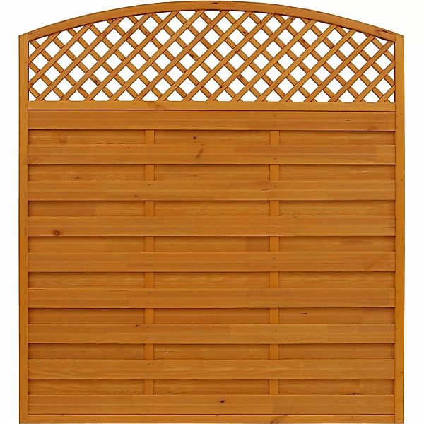 Sichtschutzzaun Element Bordeaux Pinienfarben 180/195 cm x 180 cm günstig online kaufen