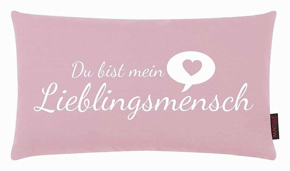 Magma Heimtex Zierkissen Magma Kissen Lieblingsmensch günstig online kaufen