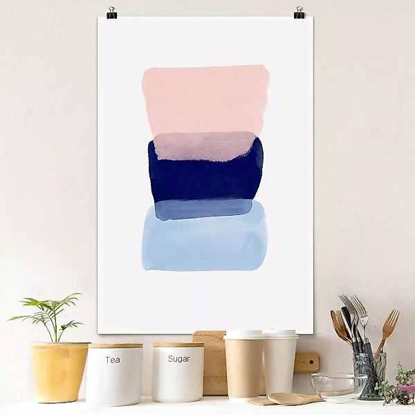 Poster Drei Farbflächen günstig online kaufen