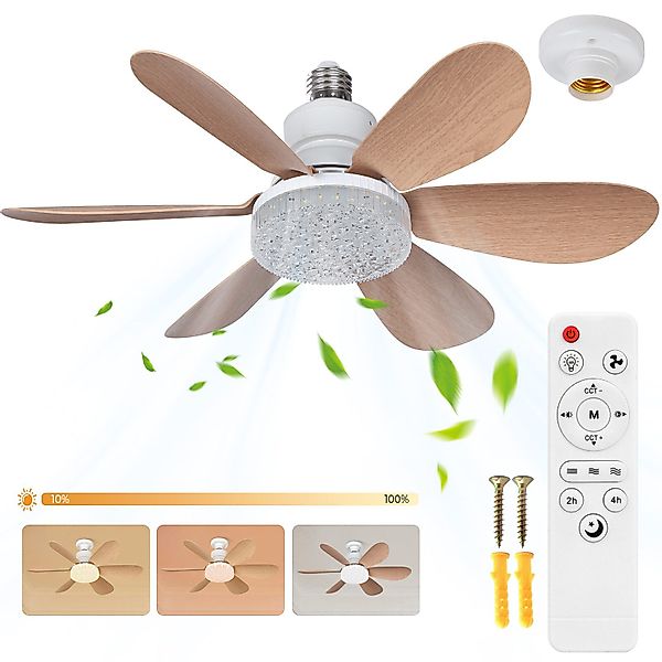 Sunicol Deckenventilator Deckenventilator mit Beleuchtung, Dimmbar, günstig online kaufen