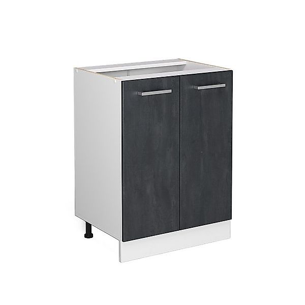 Vicco Unterschrank R-Line, Schwarz Beton/Weiß, 60 günstig online kaufen