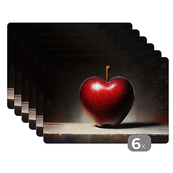 MuchoWow Platzset Apfel - Herz - günstig online kaufen