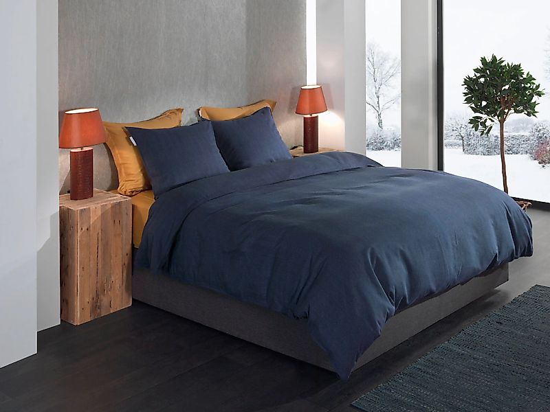 Heckett & Lane Bettwäsche "Spina" 2 Stk. tlg. Fischgrät Muster, 100% Baumwo günstig online kaufen