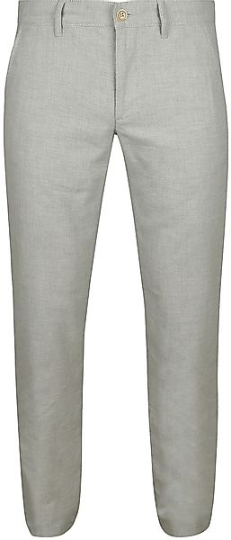 Alberto Lou Chinohose Mix Leinen Beige - Größe W 34 - L 32 günstig online kaufen