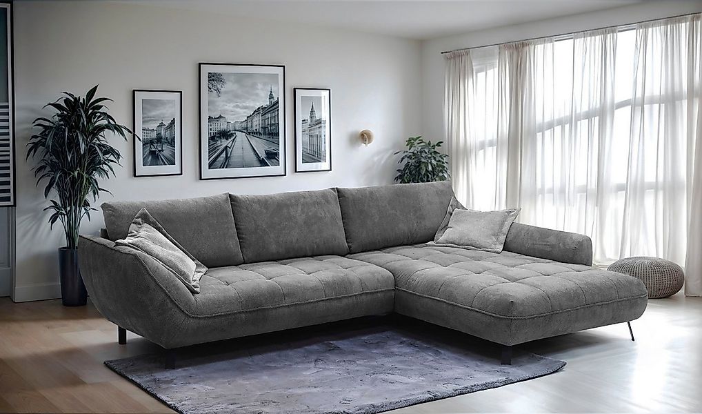 exxpo - sofa fashion Ecksofa Biarritz modern und elegantes Mega Sofa mit to günstig online kaufen
