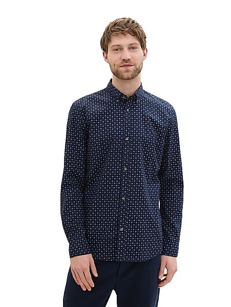 TOM TAILOR Denim Langarmhemd POPLIN mit günstig online kaufen