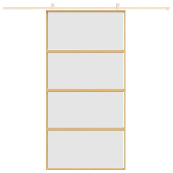 vidaXL Haustür Schiebetür Golden 102,5x205 cm günstig online kaufen