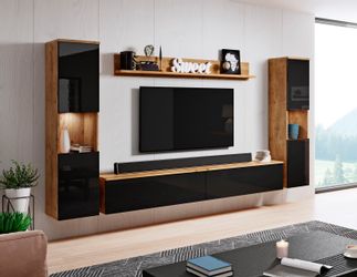 INOSIGN Wohnwand PARIS, Vitrine Türanschlag links/rechts günstig online kaufen