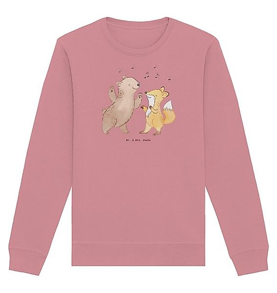 Mr. & Mrs. Panda Longpullover Größe S Hase Tanzen - Canyon Pink - Geschenk, günstig online kaufen