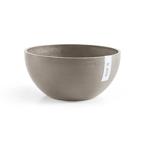 ECOPOTS Blumentopf BRUSSELS Taupe, BxTxH: 25x25x12 cm günstig online kaufen