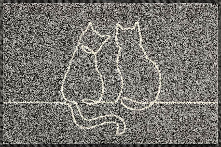 wash+dry by Kleen-Tex Fußmatte Lovetails, rechteckig günstig online kaufen
