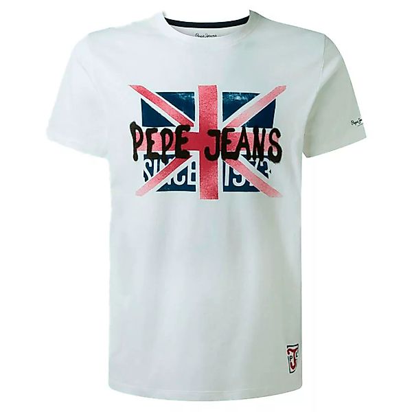 Pepe Jeans Roland Kurzärmeliges T-shirt S White günstig online kaufen