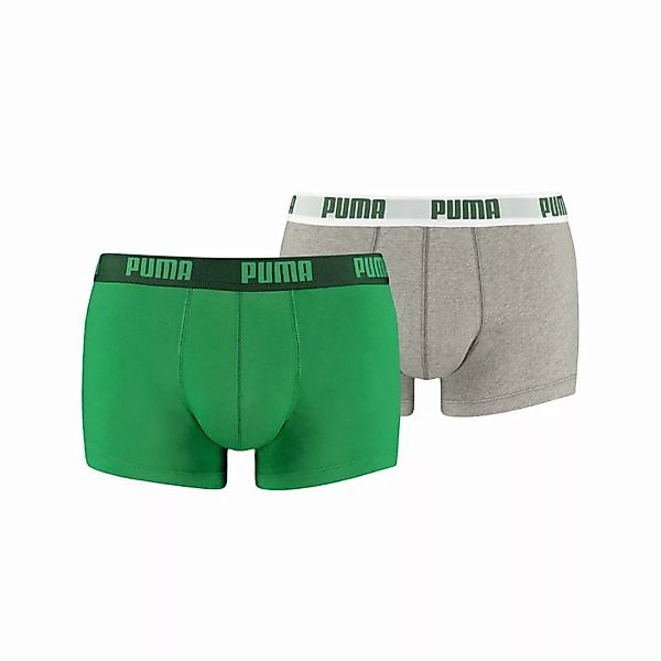 PUMA Herren Basic Trunks, 2er Pack - Boxer Shorts, Cotton Stretch, einfarbi günstig online kaufen