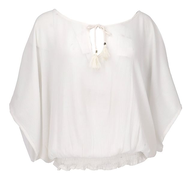 Guru-Shop Longbluse Luftige Boho Bluse, Maxibluse mit Fledermaus.. günstig online kaufen