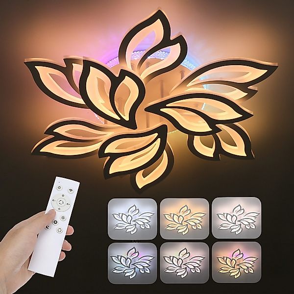 WILGOON Deckenleuchte LED Deckenleuchte Dimmbar 54W günstig online kaufen