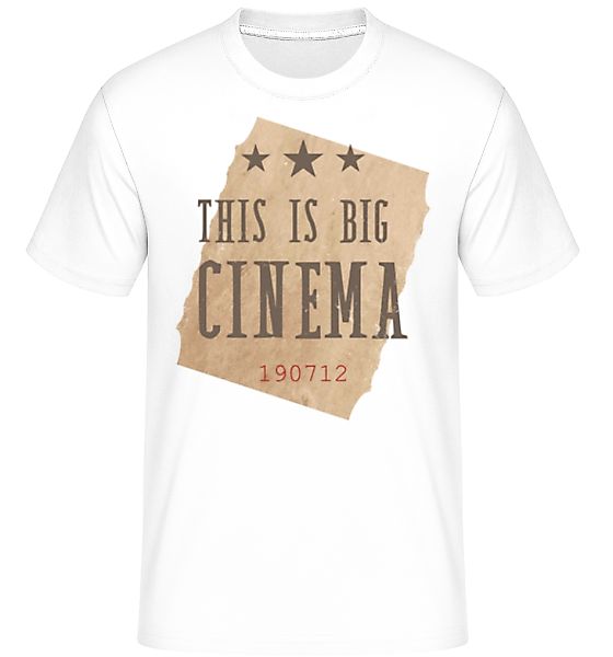 This Is Big Cinema · Shirtinator Männer T-Shirt günstig online kaufen