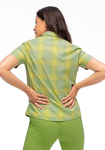 Maier Sports Funktionsbluse Philina Karierte Kurzarm-Bluse für Wandern, Rei günstig online kaufen