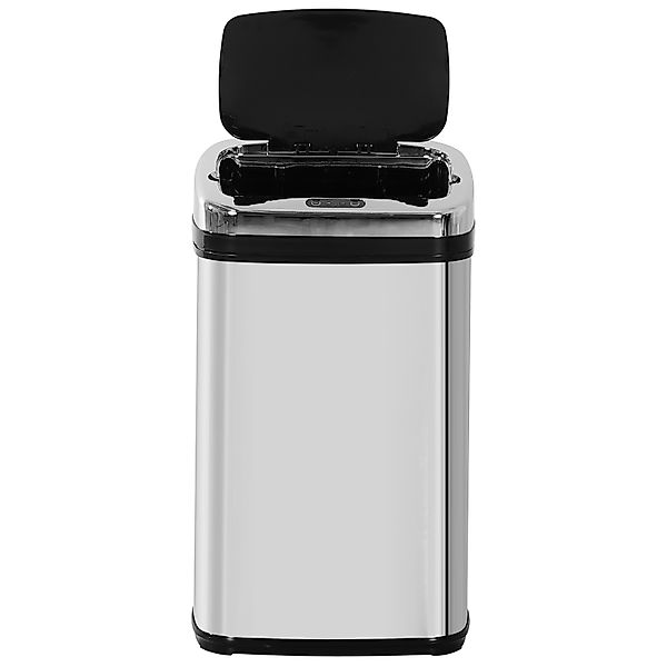 HOMCOM Automatik Sensor Mülleimer 30L mit IR Sensor, viereckig, Edelstahl, günstig online kaufen