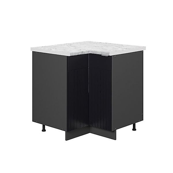 Vicco Eckschrank Fame-Line Küchen Eckschrank Schwarz Gestreift 81 cm AP Mar günstig online kaufen