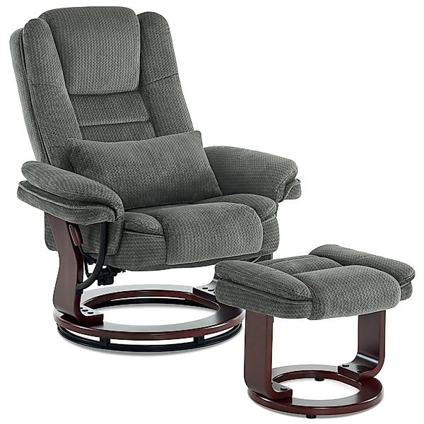 MCombo Relaxsessel 360°Drehbarer Fernsehsessel mit Hocker günstig online kaufen