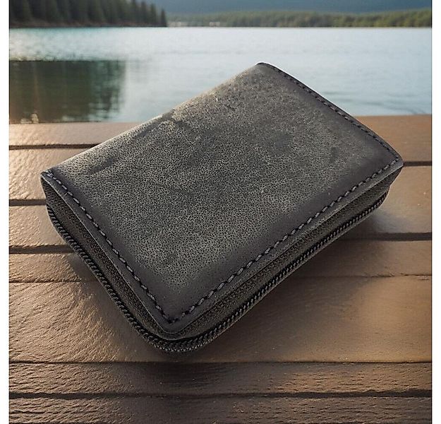 JOCKEY CLUB Mini Geldbörse kleine echt Leder Sicherheitsbörse mit RFID Schu günstig online kaufen