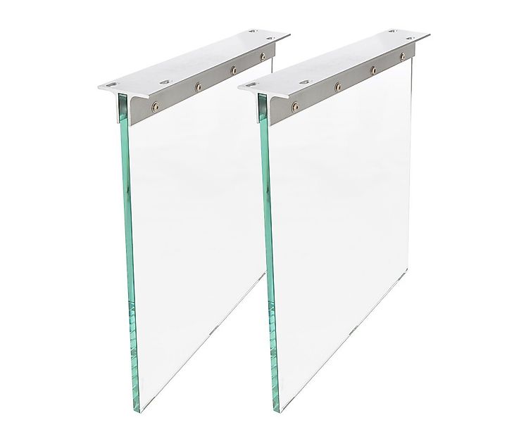 DELIFE Tischbein Glas, (2er-Set) Tischgestell günstig online kaufen