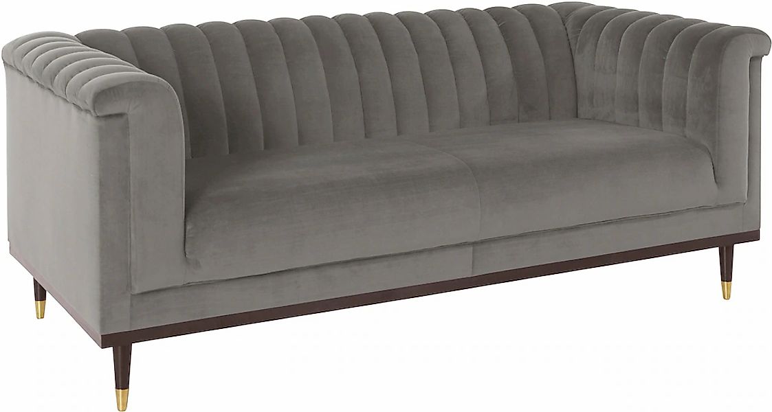 Home affaire 2-Sitzer "Chamby" mit Holzrahmen unten und Steppung im Lehnenb günstig online kaufen