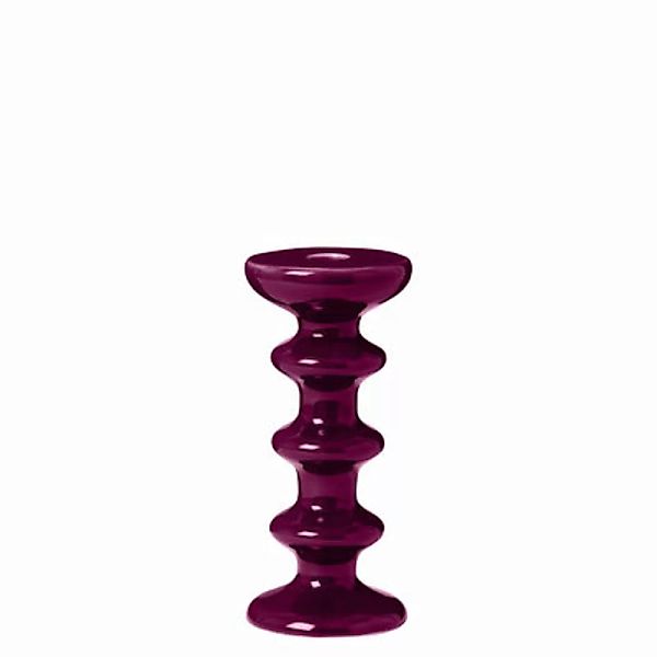 Kerzenleuchter Slave keramik violett / H 20 cm - Maison Sarah Lavoine - Vio günstig online kaufen