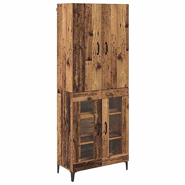 vidaXL Highboard Wandmontiert Altholz 69,5 x 34 x 180 cm Holzwerkstoff 3415 günstig online kaufen