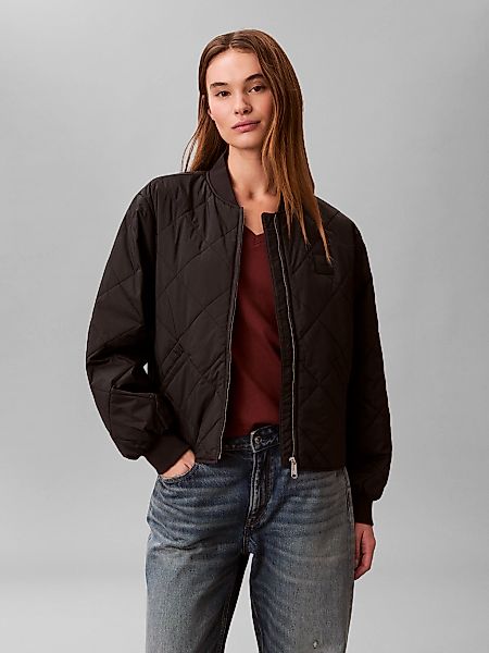 Calvin Klein Jeans Steppjacke ohne Kapuze Regular fit mit Rundhalsausschnit günstig online kaufen