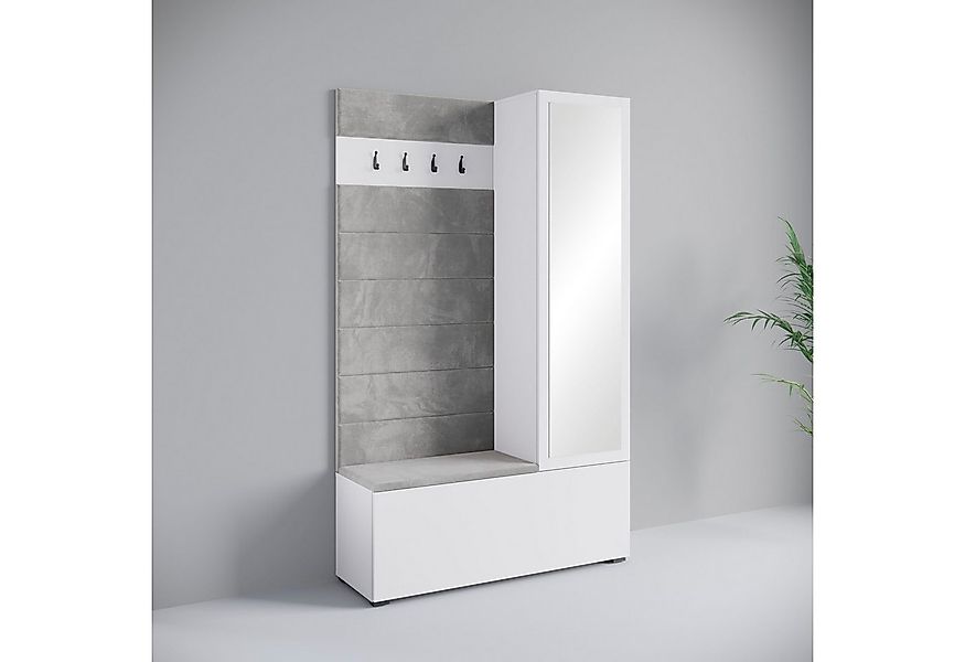 Home affaire Garderoben-Set TEJO II, (Komplett-Set, 1-St), Mit Spiegel, gep günstig online kaufen