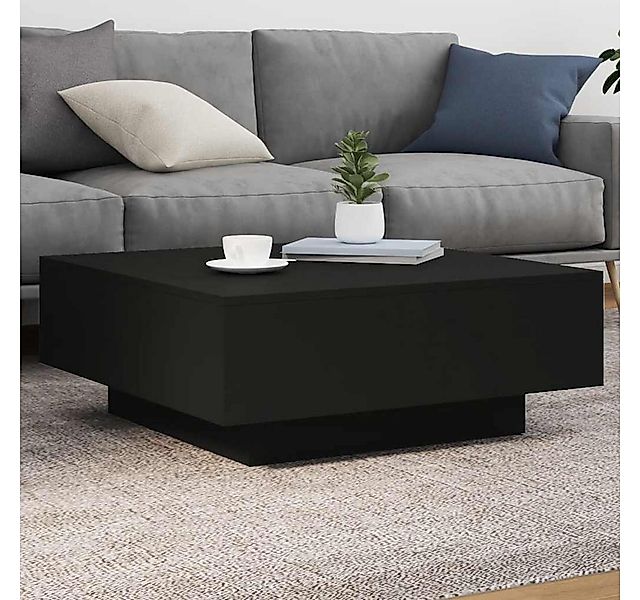 furnicato Couchtisch Moderner 80x80x31 cm Schwarz aus Holzwerkstoff (1-St) günstig online kaufen
