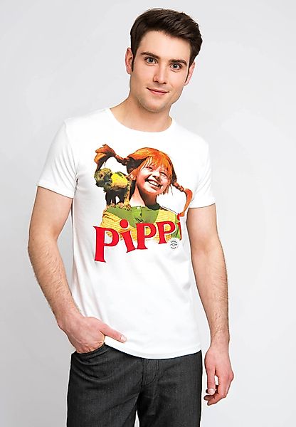 LOGOSHIRT T-Shirt Pippi Langstrumpf mit frechem günstig online kaufen