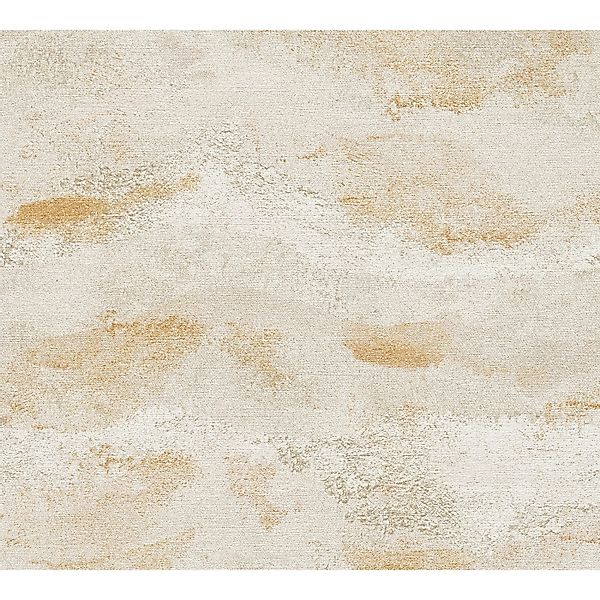 A.S. Creation Vliestapete Abstrakt Landschaft 10,05 m x 0,53 m Creme-Gold F günstig online kaufen