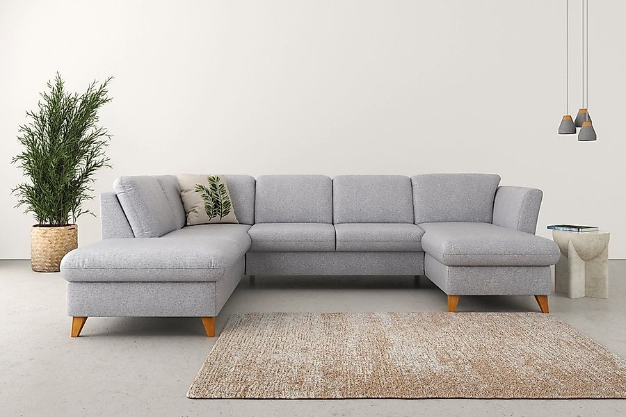 Home affaire Wohnlandschaft "Trelleborg U-Form" Federkern-Polsterung, wahlw günstig online kaufen